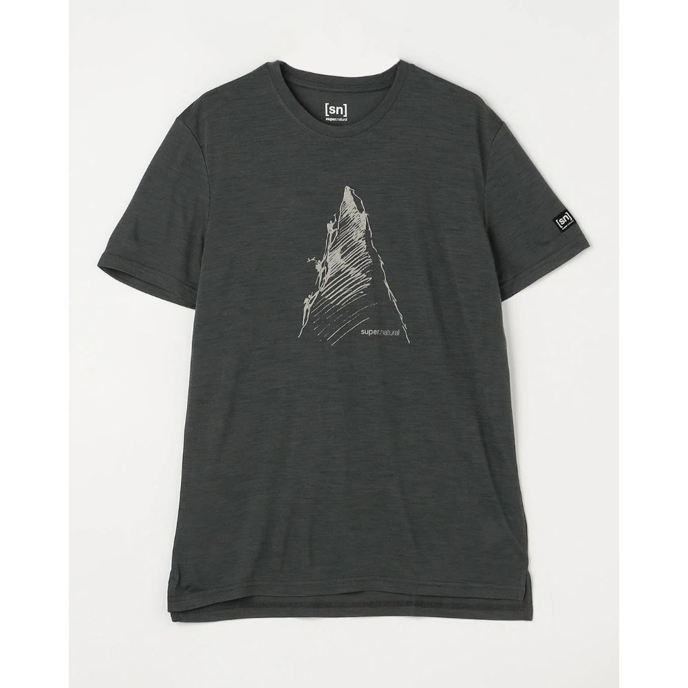 スーパーナチュラル / super.natural（スーパーナチュラル） | M アセンダーズTシャツ / DARK SHADOW MELANGE/FEATHER GREY M ASCENDERS TEE SNMP01225 ［25FW］
