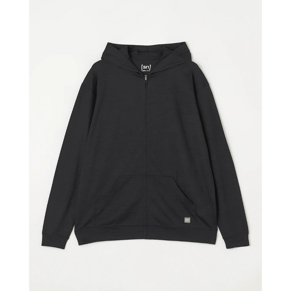 JP140 エブリディジップアップフーディー(ユニセックス) / Jet Black Melange JP140 Everyday Zip-up Hoodie SNUJ10089 ［25FW］|スーパーナチュラル / super.natural