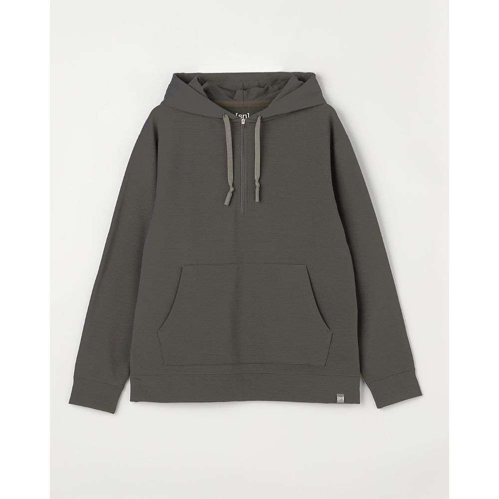 JP210 ブラッシュドハーフジップフーディー(ユニセックス) / Charcoal Gray JP 210 Brushud Halp-Zip Hoodie SNUJ10117 ［25FW］|スーパーナチュラル / super.natural