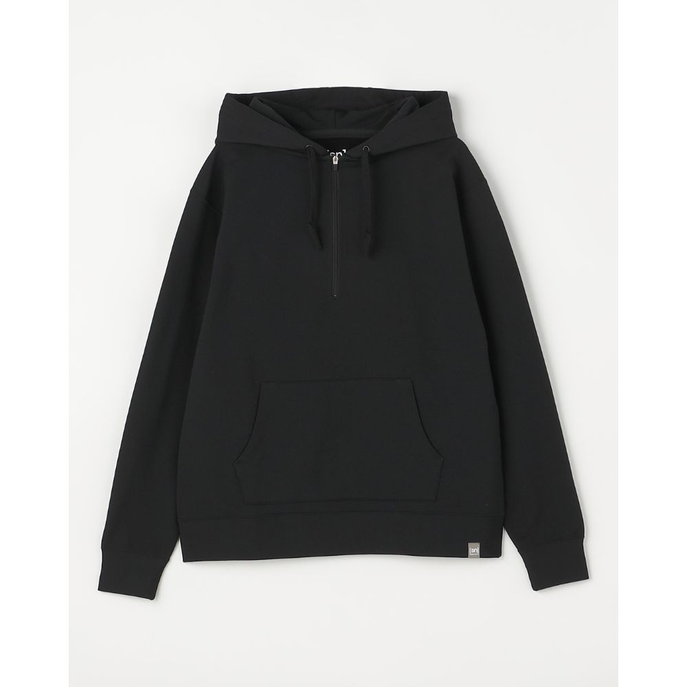 JP210 ブラッシュドハーフジップフーディー(ユニセックス) / Jet Black JP 210 Brushud Halp-Zip Hoodie SNUJ10117 ［25FW］|スーパーナチュラル / super.natural
