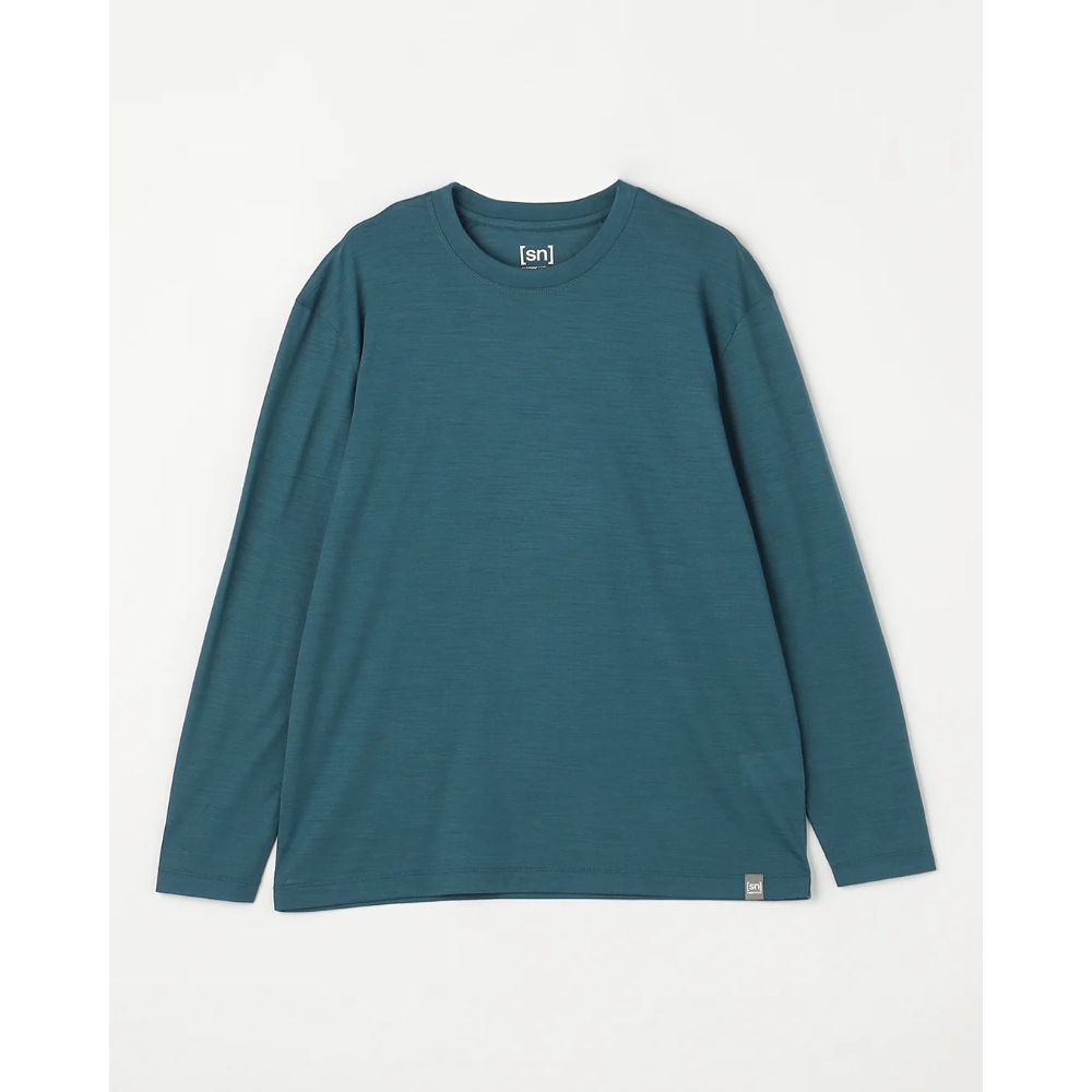 super.natural スーパーナチュラル すーぱーなちゅらる | JP140 エブリディロングスリーブTシャツ(ユニセックス) / Dark Teal Green JP140 Everyday L/Sleeve T-Shirt SNUJ10126 ［25FW］