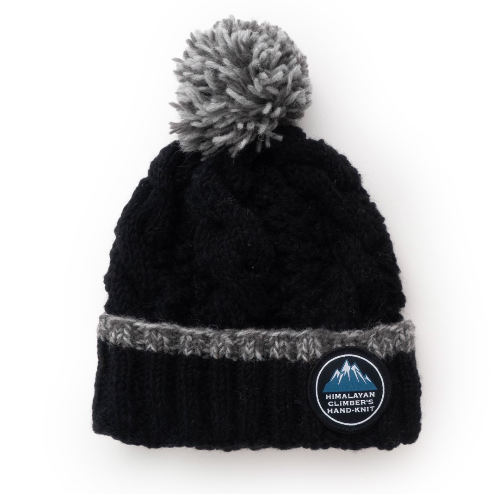 HIMALAYANCLIMBER'SHAND-KNIT ヒマラヤン クライマーズ ハンドニット | ケーブルキャップ / ブラック Cable Cap HCK-F11 キャップ ユニセックス [25FW]