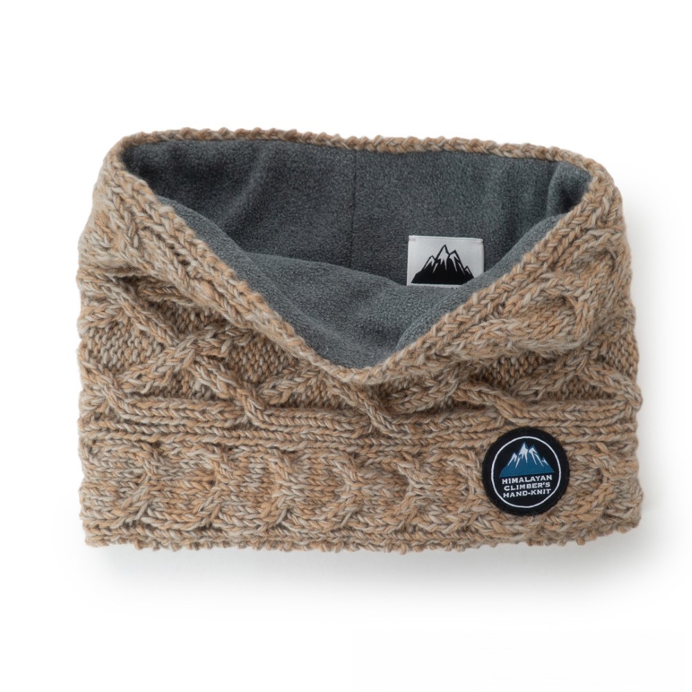 HIMALAYANCLIMBER'SHAND-KNIT ヒマラヤン クライマーズ ハンドニット | スヌード / ベージュ杢 SNOOD HCK-F13 ネックゲイター ユニセックス [25FW]