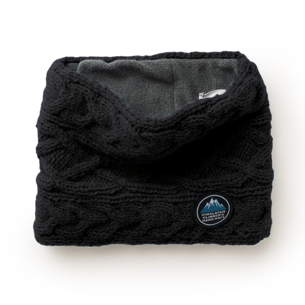 HIMALAYANCLIMBER'SHAND-KNIT ヒマラヤン クライマーズ ハンドニット | スヌード / ブラック SNOOD HCK-F13 ネックゲイター ユニセックス [25FW]
