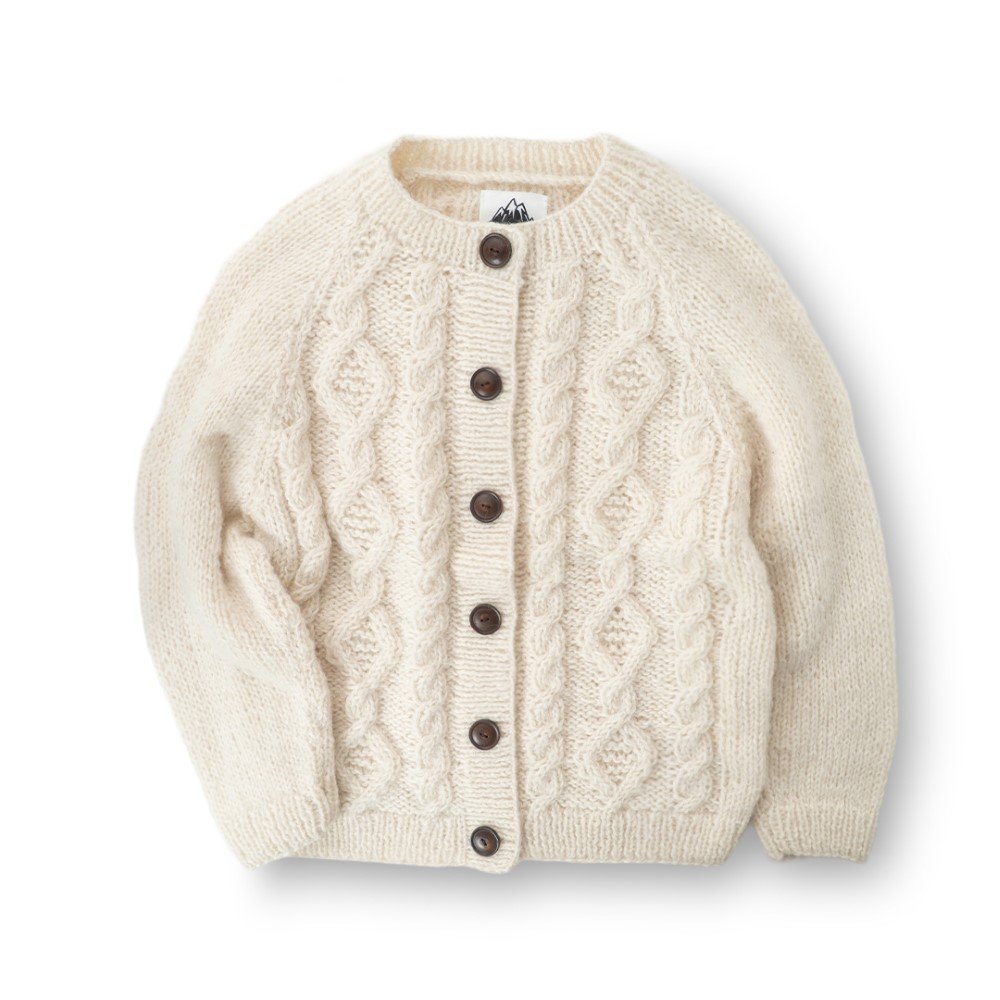 HIMALAYANCLIMBER'SHAND-KNIT ヒマラヤン クライマーズ ハンドニット | ショールカーデ / アイボリー CrewCardigan HCK-L1 トップス レディース [25FW]