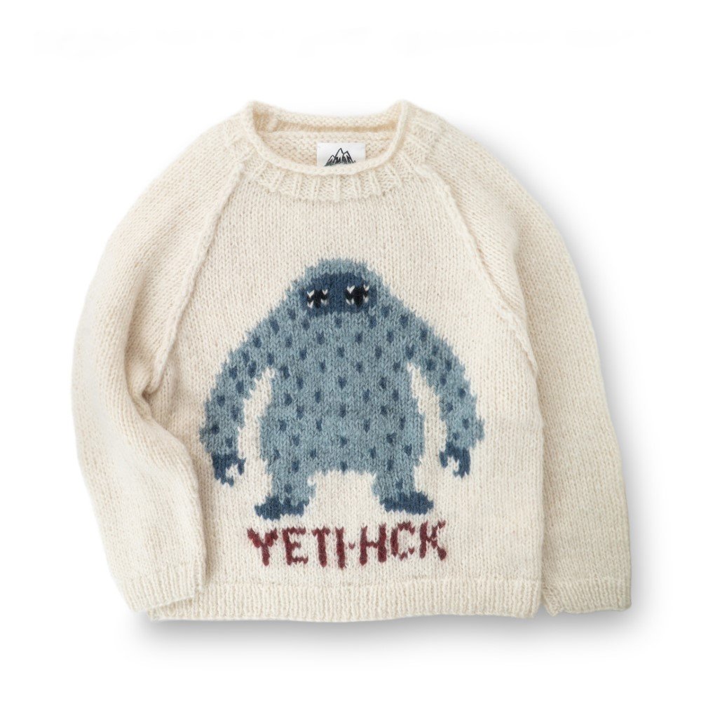 HIMALAYANCLIMBER'SHAND-KNIT ヒマラヤン クライマーズ ハンドニット | YETIジャガードクルー / アイボリー YETI Jacquard Crew HCK-L6 トップス レディース [25FW]