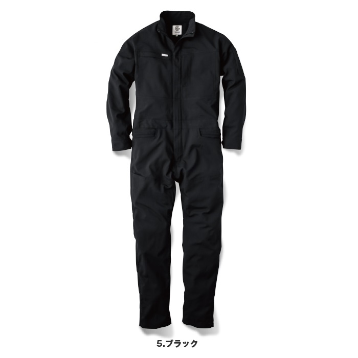 グリッドエアーツナギ長袖 4Lサイズ / ブラック GE-677 ツナギ服 メンズツナギ ［25SS］|ｸﾞﾚｰｽｴﾝｼﾞﾆｱｰｽﾞ / GRACE ENGINEER`S