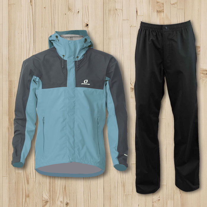 オンヨネ / ONYONE（オンヨネ） | メンズ  ブレステックレインスーツ / ワタユキブルー×スモーキーグレー MEN&#039;S BREATH TECH RAIN SUIT ODS97030 ジャケット・パンツセット   [25SS]