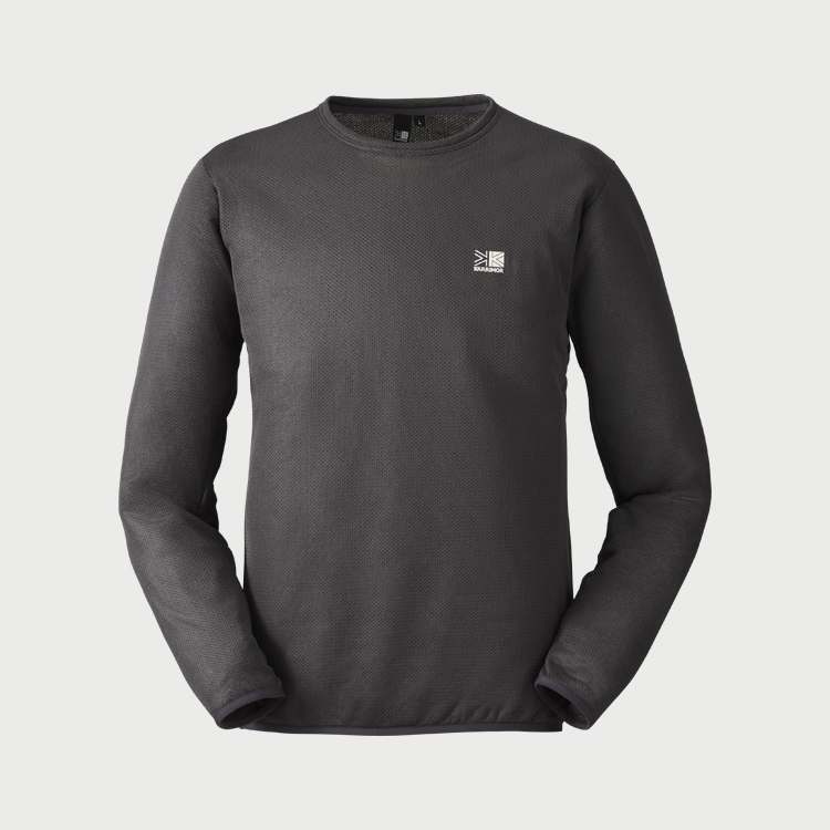 オクタマウンテンクルー / Charcoal Grey octa mountain crew 101594 トップス メンズ [25FW] 【会員様限定 特別ポイント】|カリマー / KARRIMOR
