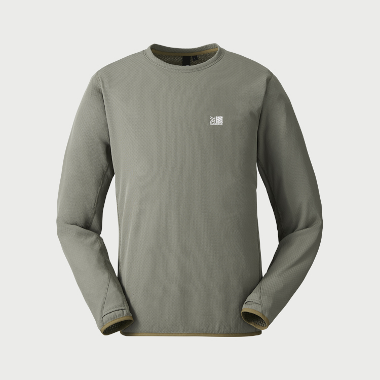 オクタサーマルクルー / Sage Grey octa thermal crew 101595 トップス メンズ [25FW]|カリマー / KARRIMOR