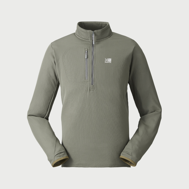 オクタサーマルハーフジップ / Sage Grey octa thermal half-zip 101596 トップス メンズ [25FW]|カリマー / KARRIMOR