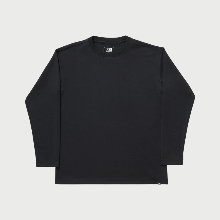 KARRIMOR カリマー かりまー | 【クリアランス】 フラッフィードライスリーブTBP / Black fluffy-dry L/S T BP 101605 トップス メンズ [25FW]