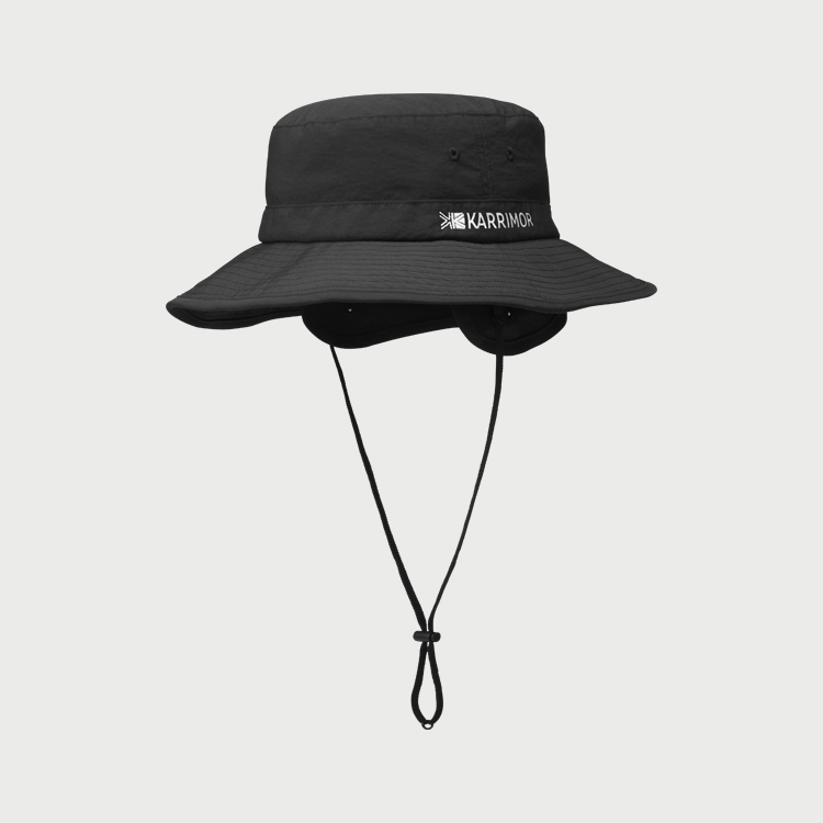 ラインドイヤーカバーハット / Black lined ear cover hat 200217 帽子・ネックゲイター ユニセックス [25FW]|カリマー / KARRIMOR