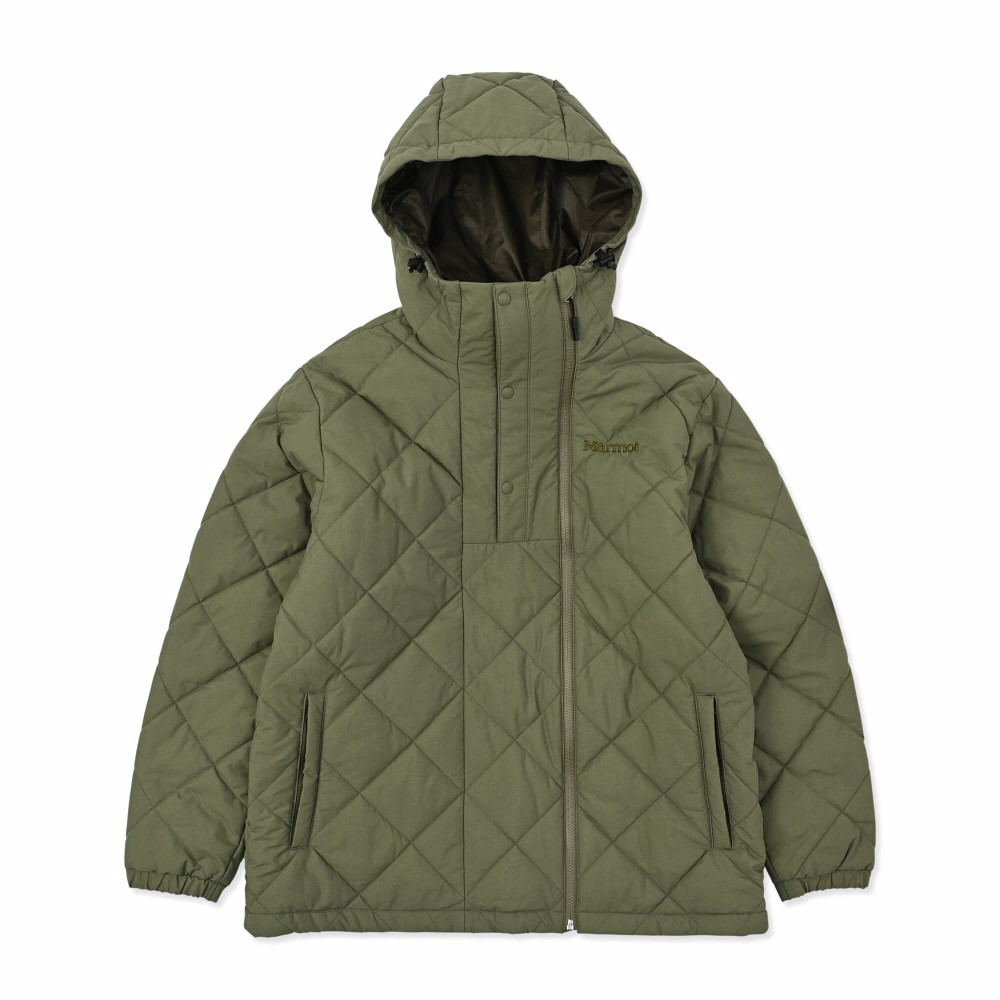 Marmot / マーモット | ガンカーパディングフーディー / カーキ Gangkhar Padding Foody MTFW25MJK027-C026 アウター メンズ [25FW]