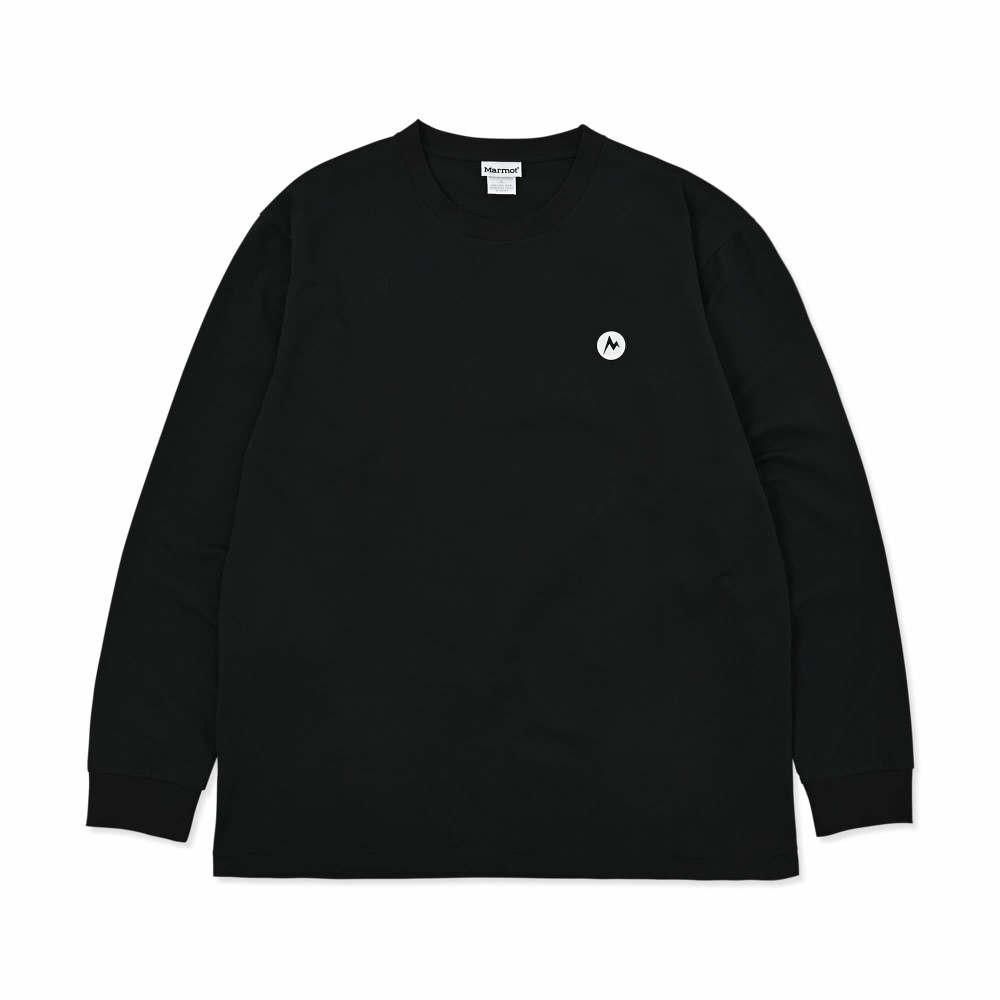 セイクリッドマウンテンロングスリーブティーシャツ / ブラック Sacred Mt. L/S T-Shirts MTFW25MLS067-C001 Tシャツ メンズ [25FW]|マーモット / Marmot