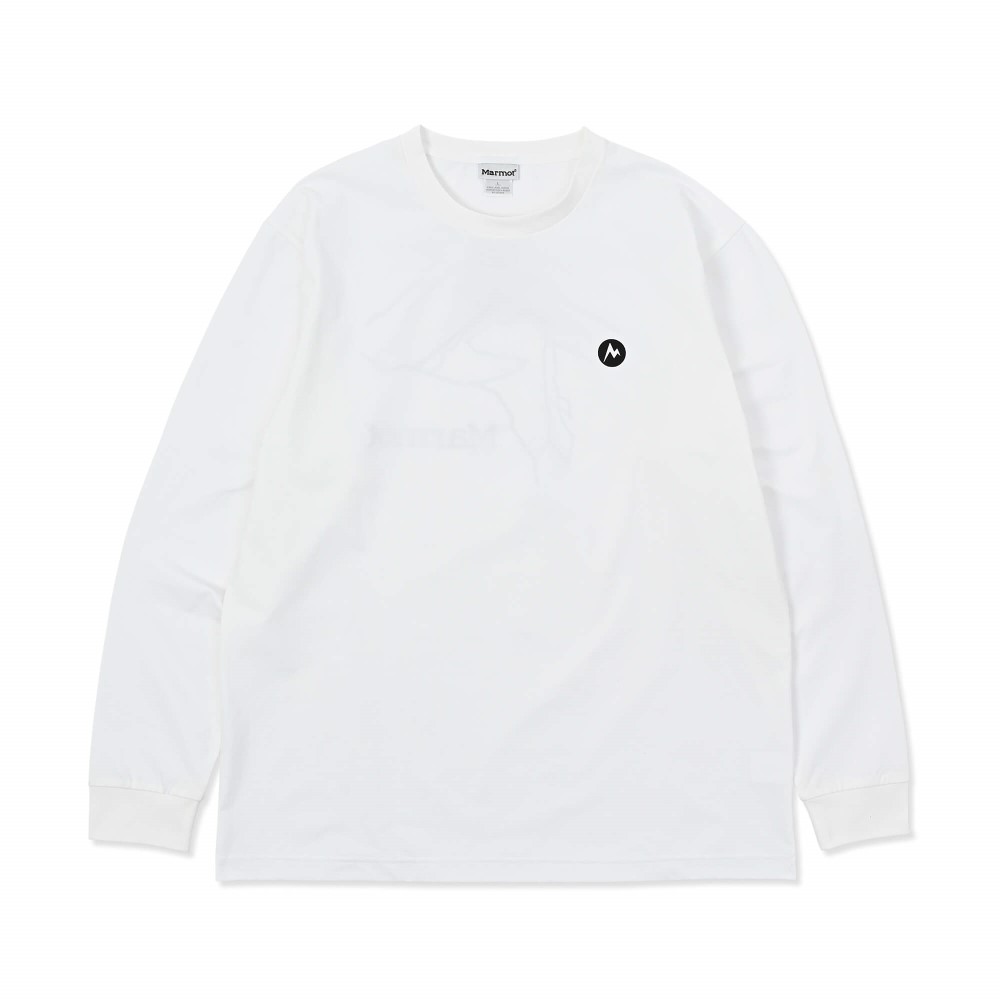 マーモット / Marmot（マーモット） | 【クリアランス】 セイクリッドマウンテンロングスリーブティーシャツ / ホワイト Sacred Mt. L/S T-Shirts MTFW25MLS067-C002 Tシャツ メンズ [25FW]
