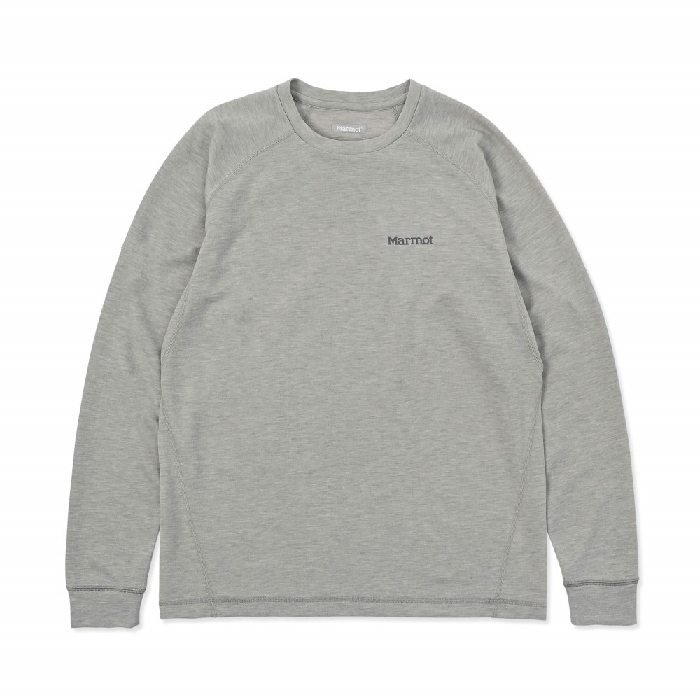 Marmot / マーモット | 【クリアランス】 クライムウールスキンロングスリーブ / シルバー Climb Wool L/S MTFW25MLS081-C024 シャツ メンズ [25FW]