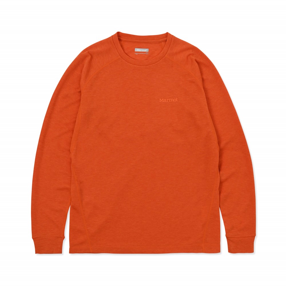 クライムウールスキンロングスリーブ / キャロット Climb Wool L/S MTFW25MLS081-C163 シャツ メンズ [25FW]|マーモット / Marmot