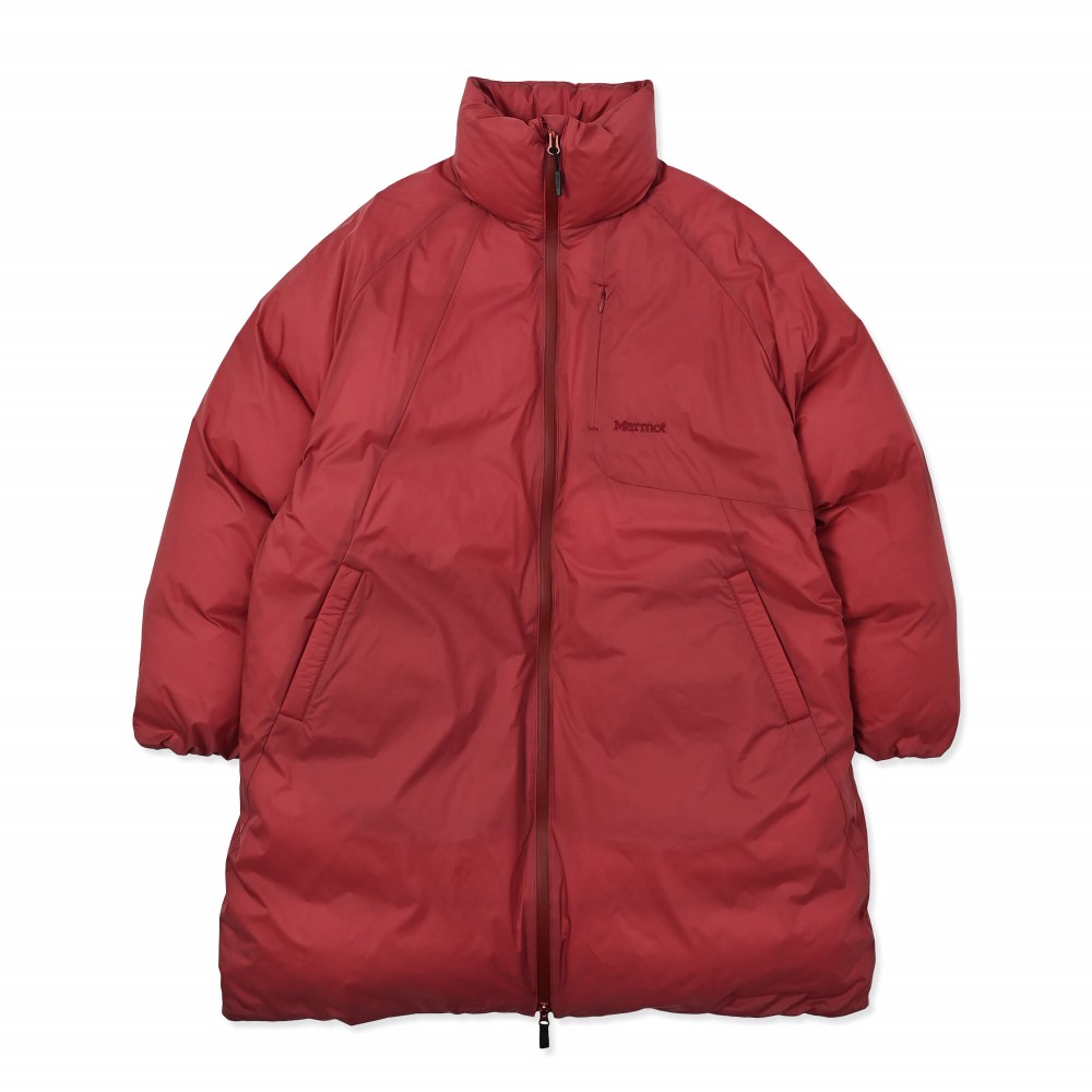 Marmot / マーモット | 750FPバーティカルダウンジャケット /  ワイン 750FP Vertical Long Down Jacket MTFW25UDW016-C148 ダウンジャケット ユニセックス [25FW]