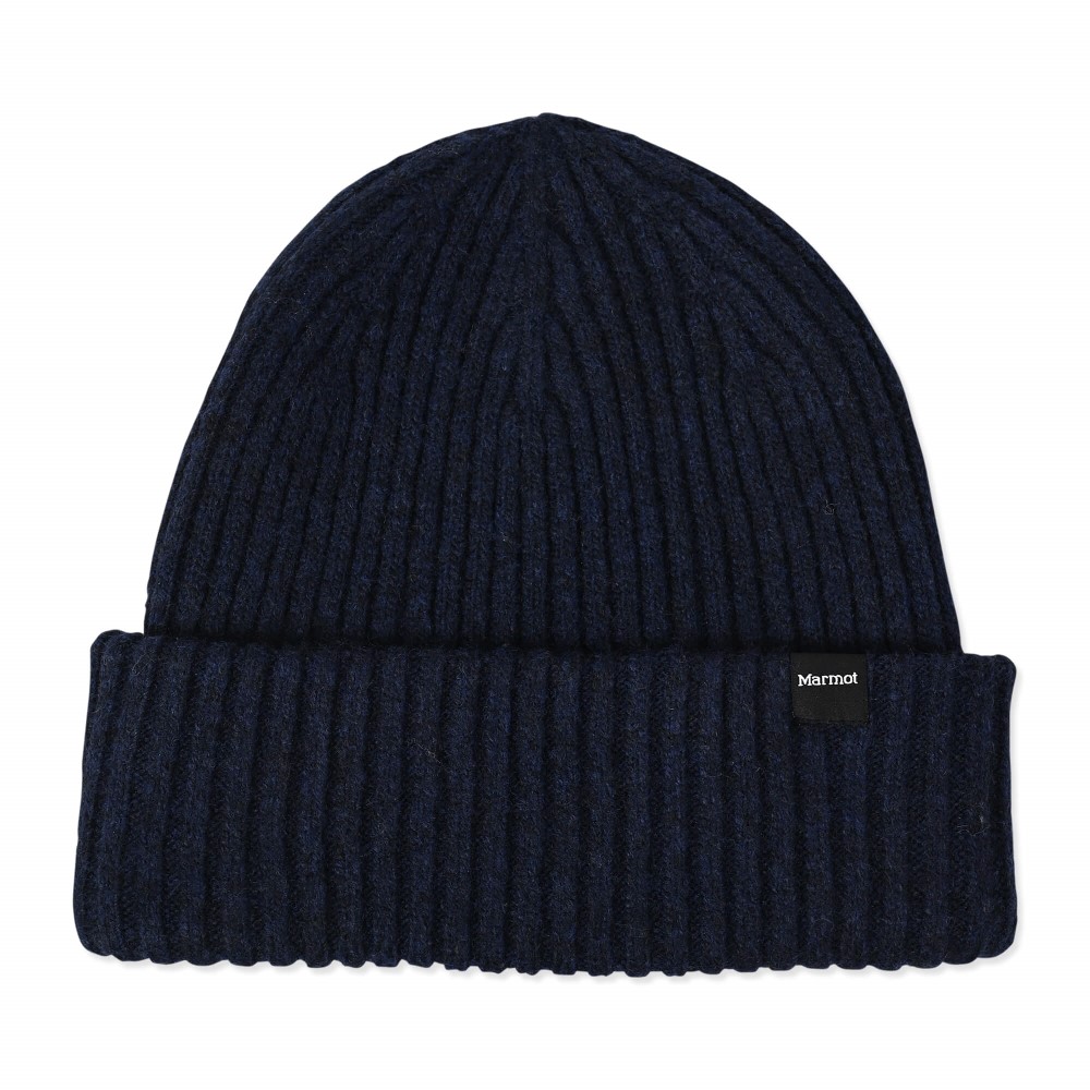 リブニットワッチ / ネイビー Rib Knit Watch MTFW25UHG219-C005 帽子 ユニセックス [25FW]|マーモット / Marmot
