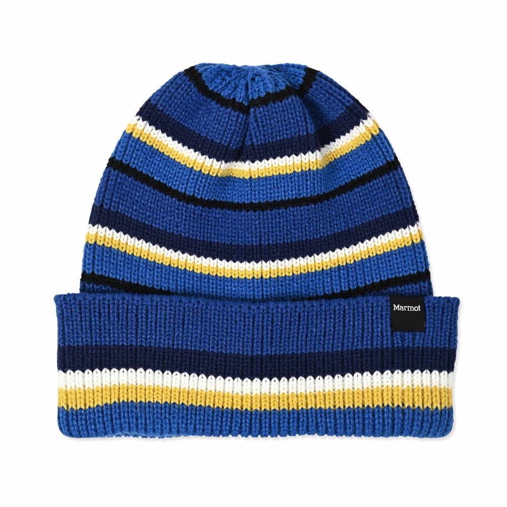 マーモット / Marmot（マーモット） | レトロボーダーニットワッチ / ブルーマルチ Retro Border Knit Watch MTFW25UHG221-C171 帽子 ユニセックス [25FW]