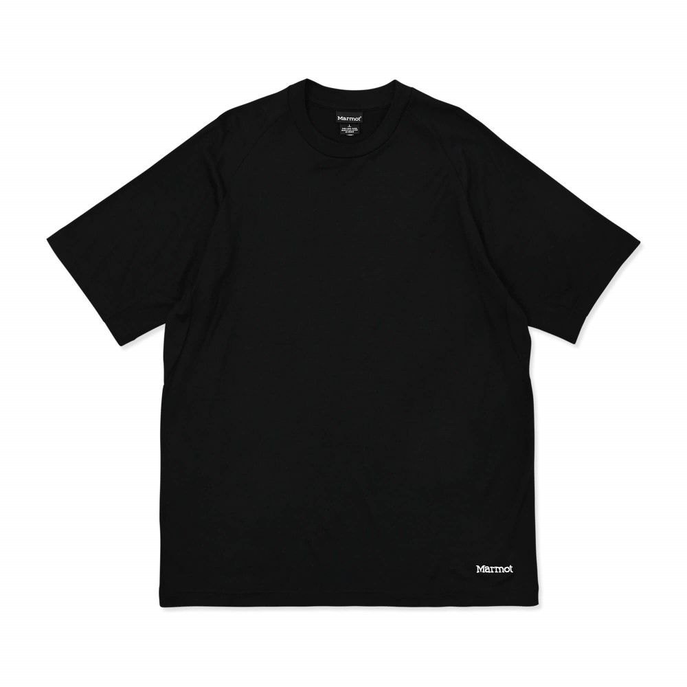 マーモットメリノウールティー / ブラック Marmot Merino Wool Tee MTFW25UST073-C001 Tシャツ ユニセックス [25FW]|マーモット / Marmot