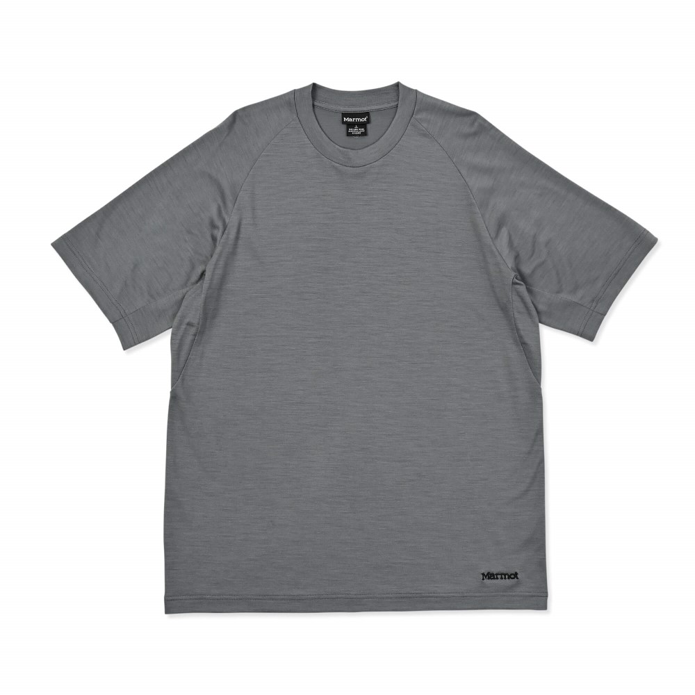 マーモット / Marmot（マーモット） | マーモットメリノウールティー / グレー Marmot Merino Wool Tee MTFW25UST073-C003 Tシャツ ユニセックス [25FW]