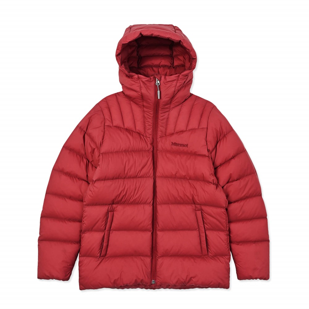 Marmot / マーモット | ウィメンズランスダウンフーディー / ワイン W&#039;s Lance Down Hoodie MTFW25WDW010-C148 ダウンジャケット レディース [25FW]