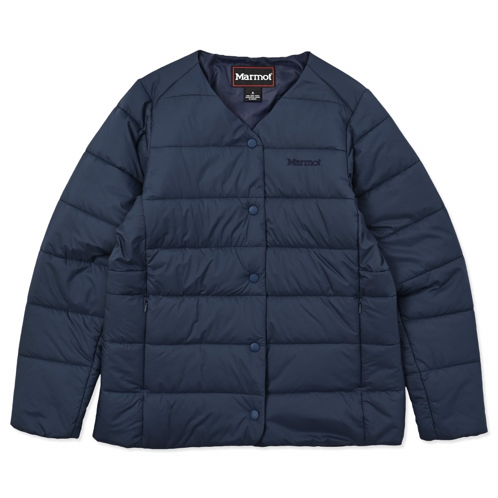 マーモット / Marmot（マーモット） | ディーテノーカラーパディングジャケット / ネイビー W&#039;s Dite No Coller Padding Jacket MTFW25WJK028-C005 アウター レディース [25FW]