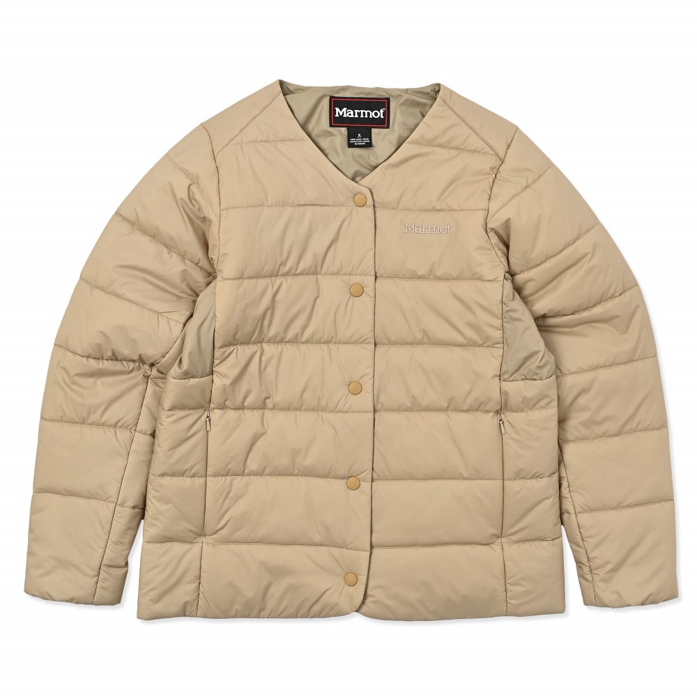 マーモット / Marmot（マーモット） | ディーテノーカラーパディングジャケット / ベージュ W&#039;s Dite No Coller Padding Jacket MTFW25WJK028-C021 アウター レディース [25FW]