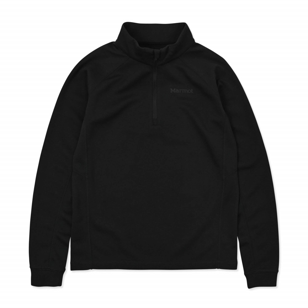 クライムウールスキンハーフジップロングスリーブ / ブラック W's Climb Wool Half-zip L/S MTFW25WLS084-C001 シャツ レディース [25FW]|マーモット / Marmot