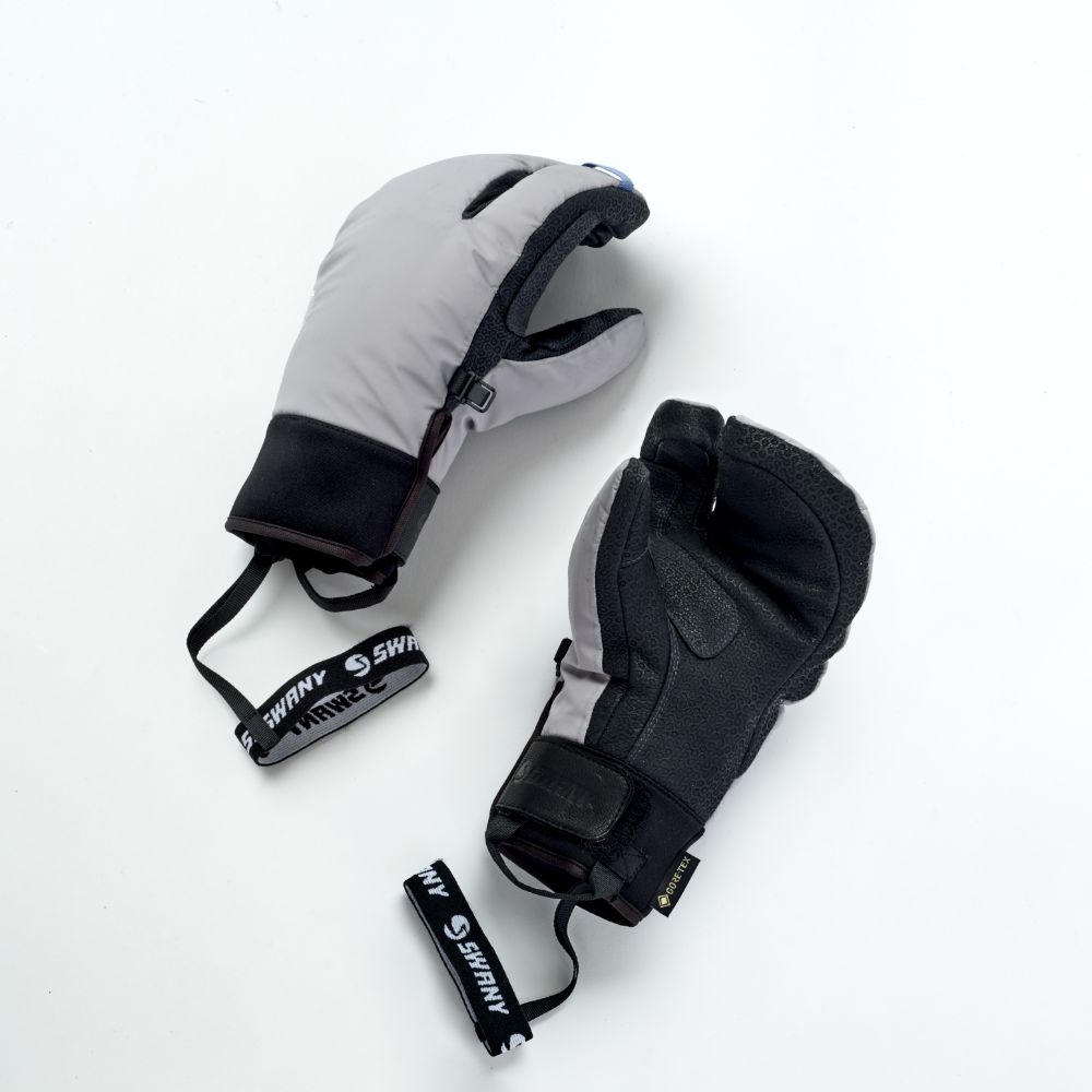 スワニー / SWANY（スワニー） | アルパインシュアグリップ 3D 3フィンガー / グレー Alpine Sure Grip 3D 3Finger TR-808 グローブ メンズ [25FW]【スワニー CP】