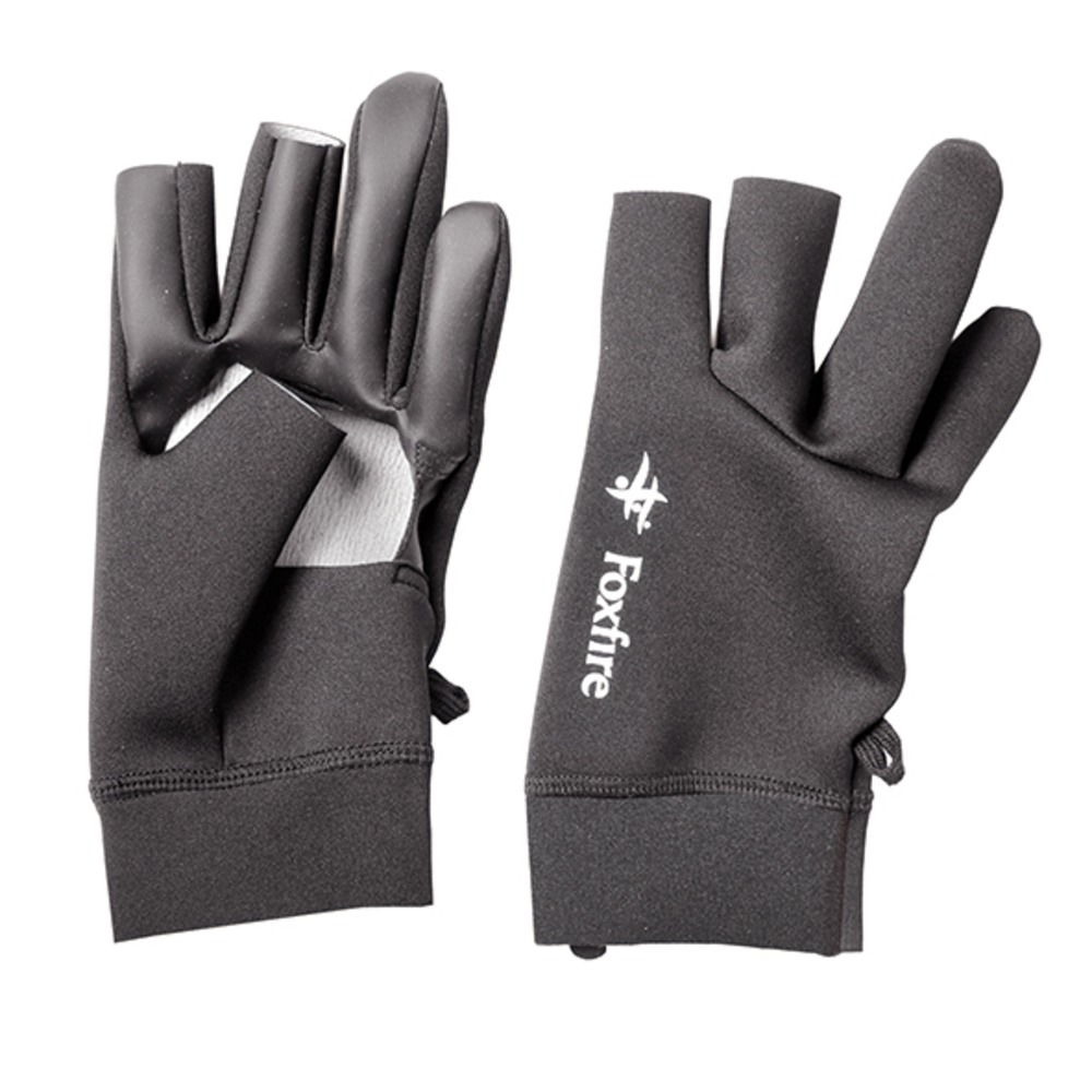 フォックスファイヤー / Foxfire（フォックスファイヤー） | クロロプレンフィンガーレスグラブ / ブラック Chloroprene Finger-Less Gloves 5020537 フィッシングギア [25FW]
