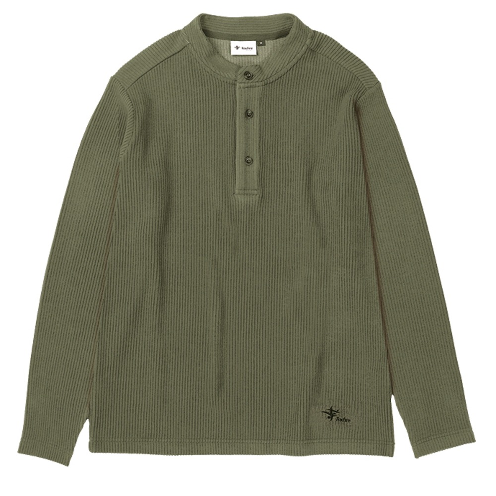 フォックスファイヤー / Foxfire（フォックスファイヤー） | コーデュロイヘンリーネック / オリーブ Corduroy Henry-neck 5115482 カットソー メンズ [25FW]