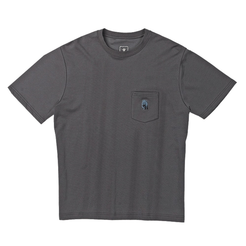 TCベアポケットティーS/S / チャコール TC Bear Pocket Tee S/S 5115516 カットソー メンズ [25FW]|フォックスファイヤー / Foxfire