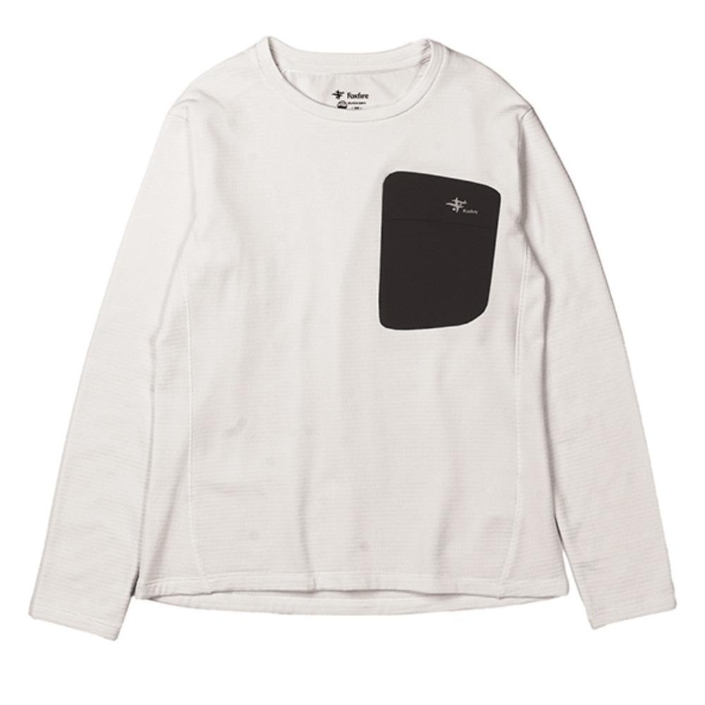 フォックスファイヤー / Foxfire（フォックスファイヤー） | グリッドウールクルー / ホワイトｘブラック Grid Wool Crew-neck 5115517 カットソー メンズ [25FW]