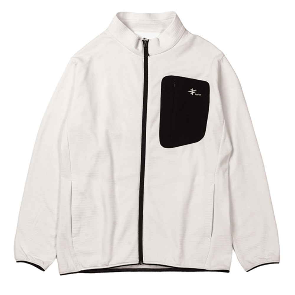 フォックスファイヤー / Foxfire（フォックスファイヤー） | グリッドウールフルジップ / ホワイトｘブラック Grid Wool Full Zip 5115522 カットソー メンズ [25FW]