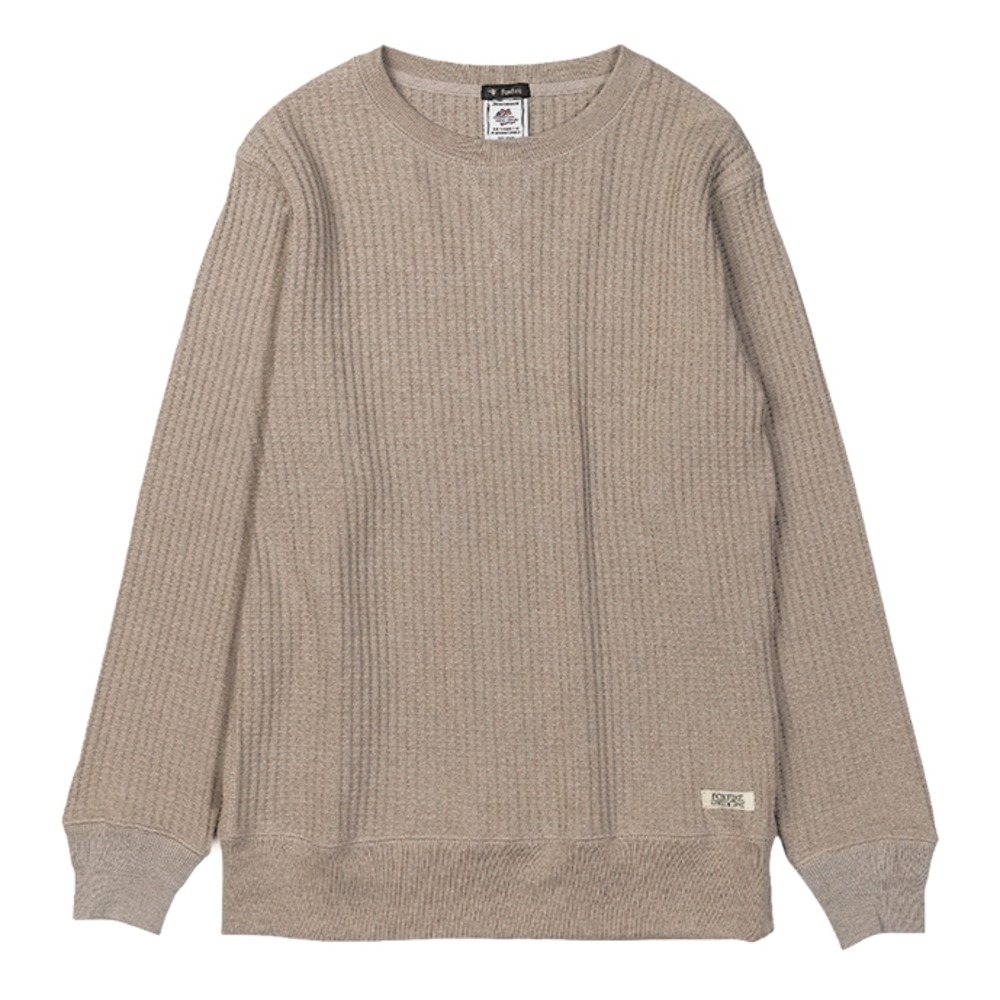 フォックスファイヤー / Foxfire（フォックスファイヤー） | ヘビーワッフルクルー / ベージュ Heavy Waffle Crew-neck 6115297 カットソー メンズ [25FW]
