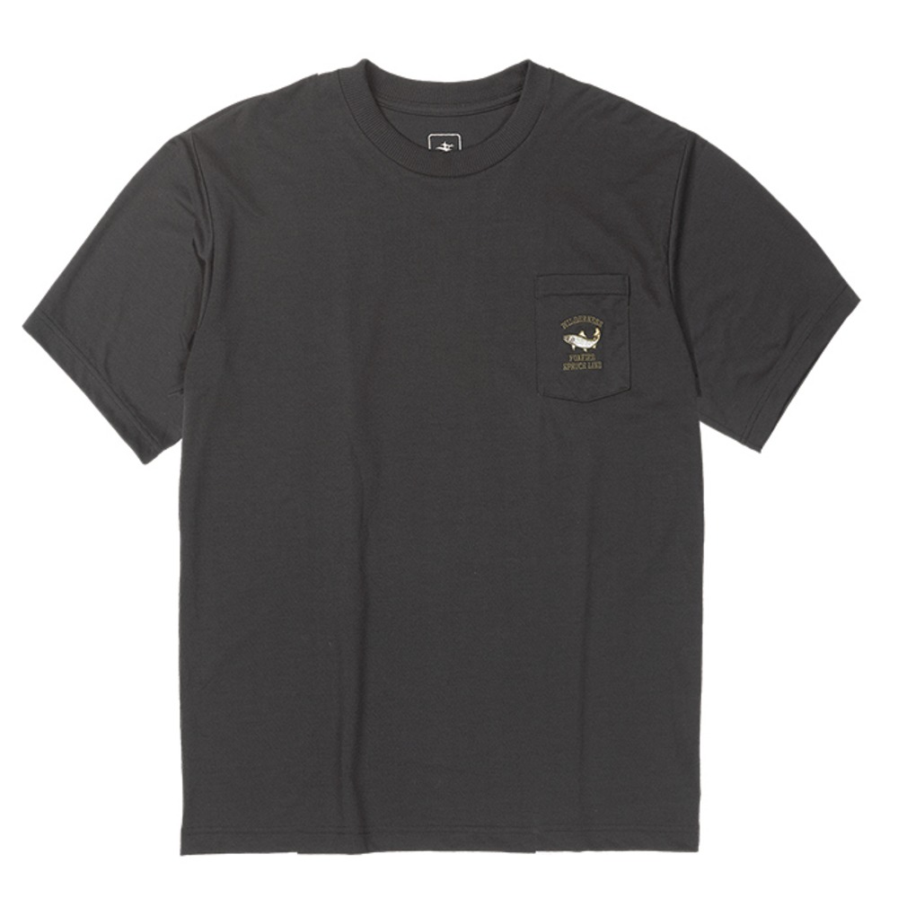 TSアロードライヤマメティーS/S / ブラック TS Arrow Dry Yamame Tee S/S 6115574 カットソー メンズ [25FW]|フォックスファイヤー / Foxfire