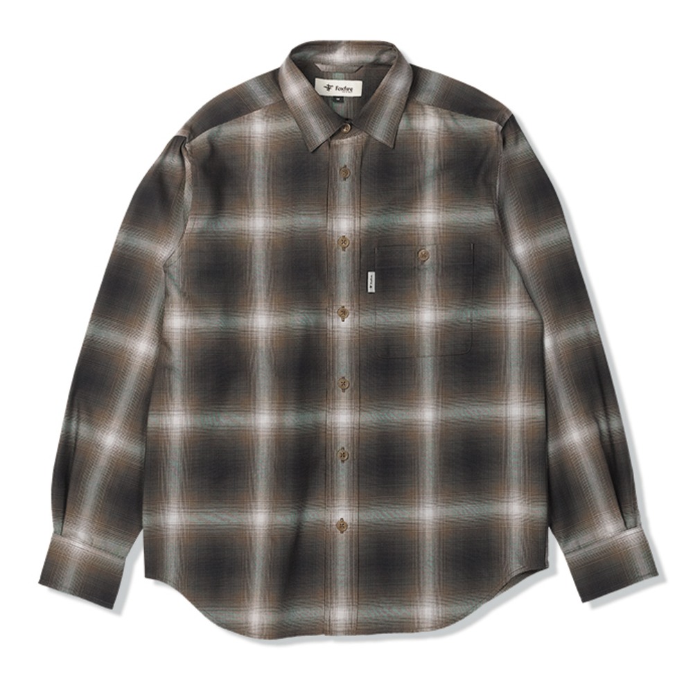 フォックスファイヤー / Foxfire（フォックスファイヤー） | オンブレーチェックシャツ / モカ Ombre Check Shirt 7312549 シャツ メンズ [25FW]