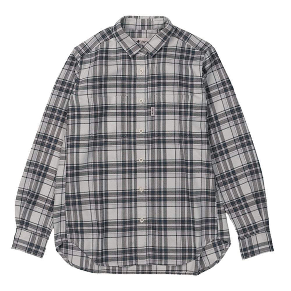 TSラフチェックシャツ / アイボリー TS Rough Check Shirt 8112473 シャツ レディース [25FW]|フォックスファイヤー / Foxfire