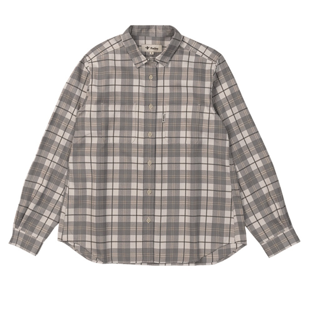 TSウォームチェックシャツ / アイボリー TS Warm Check Shirt 8112474 シャツ レディース [25FW]|フォックスファイヤー / Foxfire