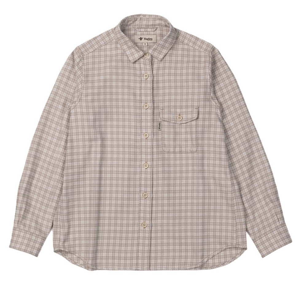 TSシャドーチェックシャツ / アイボリー TS Shadow Check Shirt 8112576 シャツ レディース [25FW]|フォックスファイヤー / Foxfire