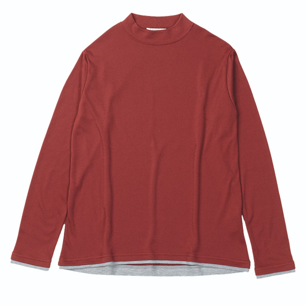 TSサーマルスムースモック / マルーン TS Thermal Smooth Mock-neck 8115386 カットソー レディース [25FW]