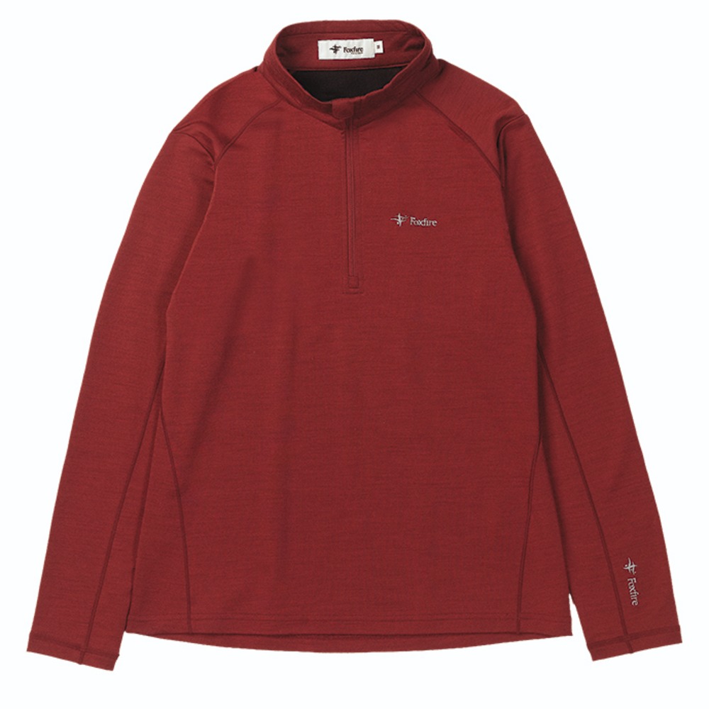 フォックスファイヤー / Foxfire（フォックスファイヤー） | PPウールハーフジップ / アイアンレッド PP Wool Half Zip 8115428 カットソー レディース [25FW]