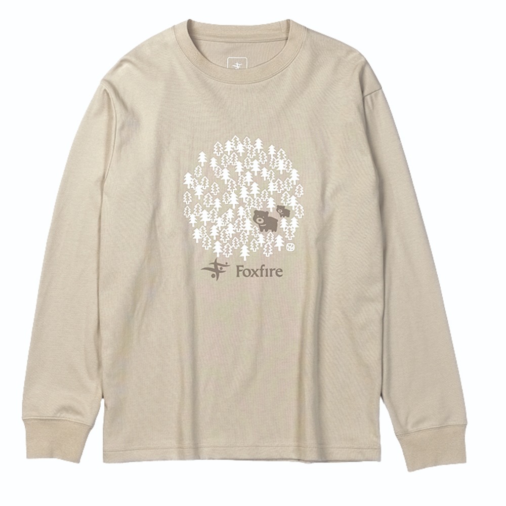 TCベアフォレストティー / サンド TC Bear Forest Tee 8115557 カットソー レディース [25FW] 【ポイント10%還元】|フォックスファイヤー / Foxfire