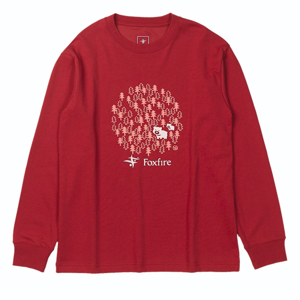 フォックスファイヤー / Foxfire（フォックスファイヤー） | 【クリアランス】 TCベアフォレストティー / アイアンレッド TC Bear Forest Tee 8115557 カットソー レディース [25FW]