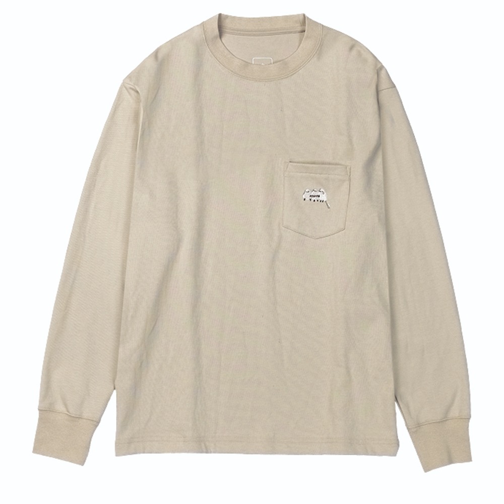 フォックスファイヤー / Foxfire（フォックスファイヤー） | 【クリアランス】 TCシマエナガポケットティー / サンド TC Long-tailed Tit Pocket Tee 8115561 カットソー レディース [25FW]