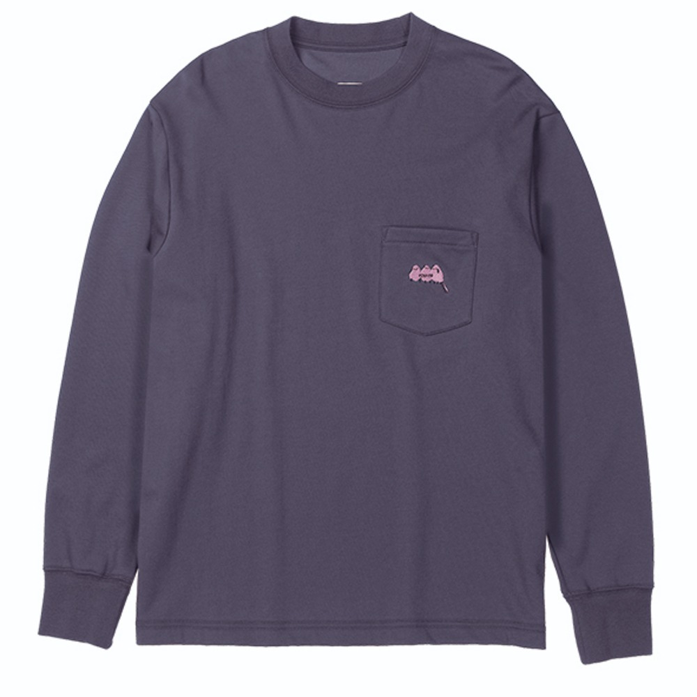 フォックスファイヤー / Foxfire（フォックスファイヤー） | 【クリアランス】 TCシマエナガポケットティー / チャコール TC Long-tailed Tit Pocket Tee 8115561 カットソー レディース [25FW]