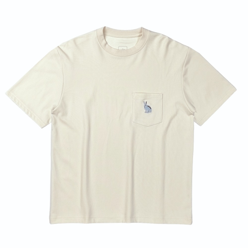 TCウサギポケットティーS/S / オフホワイト TC Rabit Pocket Tee S/S 8115565 カットソー レディース [25FW]|フォックスファイヤー / Foxfire